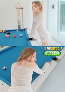 หนังโป๊ฝรั่ง Diana Rider gets her tight pussy pounded on the pool table